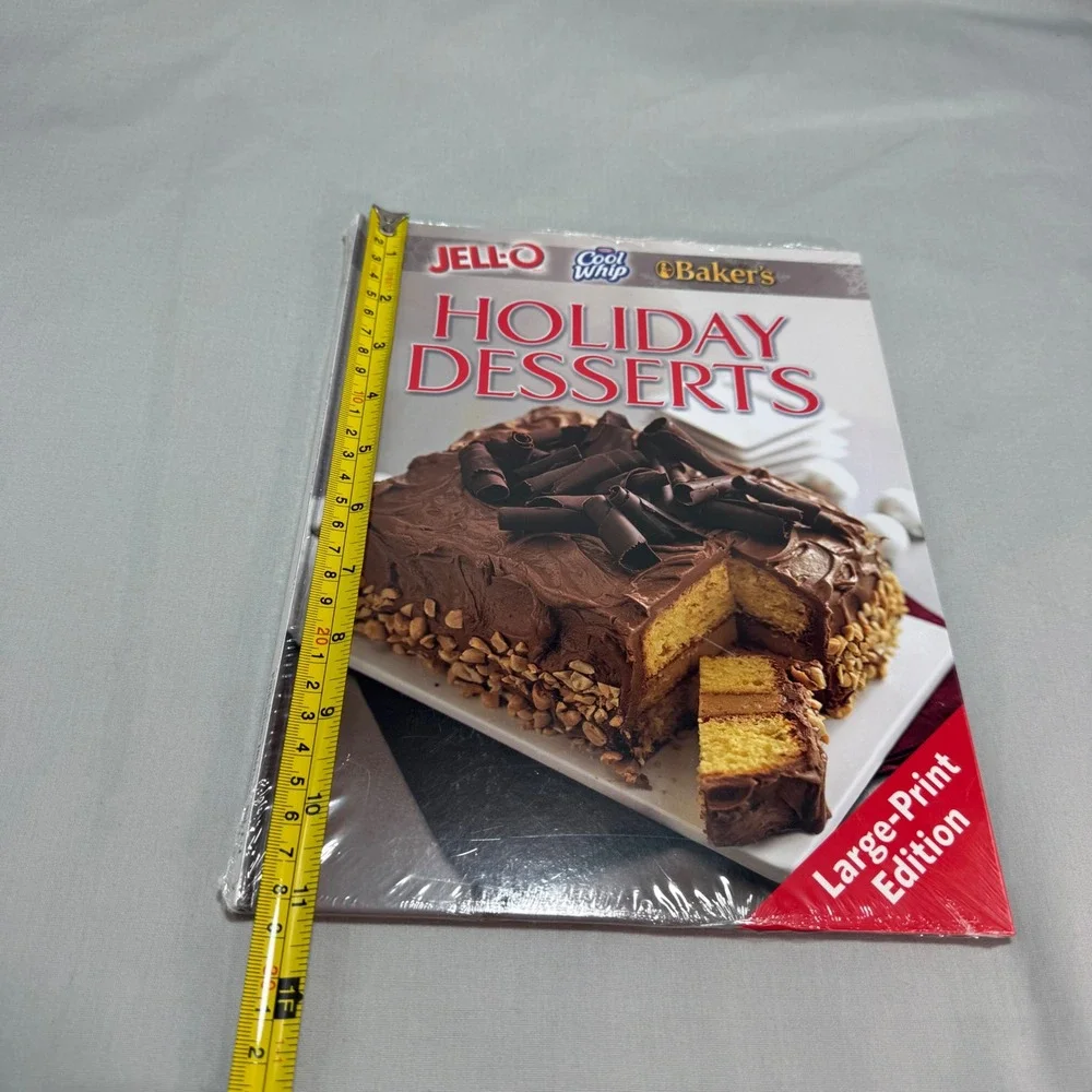 Jello Cool Whip Bakers Holiday Desserts Cookbook Large-Print Edition 2013 New